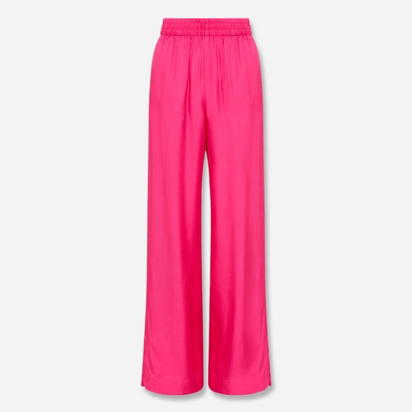 LMND Elvira Pants Hyper Pink XS Viscose Silk Combo - Picture 1 of 8